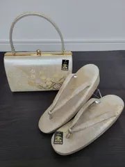 東京謹製　キンワシ印　金鷲　草履バッグセット　和装用バッグ 着物 小紋 訪問着 フォーマル 草履　和装履物