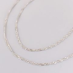 18金 K18 デザインネックレス 造幣局刻印 男女兼用 7.19g 40.5㎝ Z163