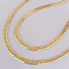 18金 K18 デザインネックレス 造幣局刻印 男女兼用 7.19g 40.5㎝ Z163