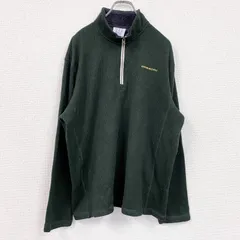 古着 used　Champion　チャンピオン　ハーフジッププルオーバージャケット　緑　グリーン　XLサイズ【値引き交渉OK！】