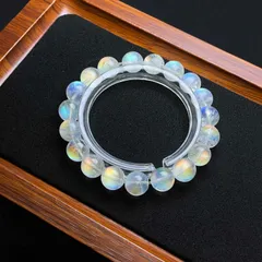 天然石★【155Aロイヤルレインボームーンストーン】★ブレス パワーストーン  10-10.5mm ZB10219