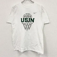 古着 used　NIKE　ナイキ　半袖プリントTシャツ　スウッシュロゴ　白　ホワイト　Lサイズ【値引き交渉OK！】