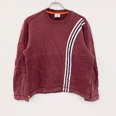 古着 used　00s　adidas　アディダス　スウェット/トレーナー　ヴィンテージ　ロゴ刺　赤　ボルドー　Lサイズ【値引き交渉OK！】