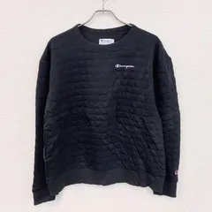 古着 used　champion　チャンピオン　スウェット/トレーナー　ロゴ刺　黒　ブラック　XLサイズ【値引き交渉OK！】