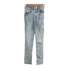 ALEXANDER WANG(アレキサンダーワン) ジーンズ サイズ24 レディース美品  - ブルー フルレングス/ダメージ加工