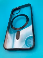 iPhone12 / 12Pro 6.1インチ対応 MagSafe対応 クリアケース ブラックフレーム 耐衝撃