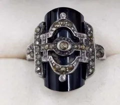 ヴィンテージリング 925刻印 ブラックカラーリング