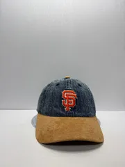 Newera サンフランシスコジャイアンツ デニム スウェードレザー CASUAL CLASSIC ストラップバックキャップ ツートンカラー