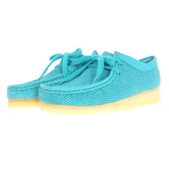 クラークス clarks Wallabee ワラビー カジュアルシューズ 靴 UK3 22cm Teal Textile ブルー