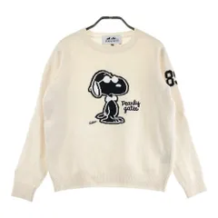 サイズ：2 PEARLY GATES パーリーゲイツ ×PENUTS ニットセーター スヌーピー  ベージュ系 [240101612463] ゴルフウェア レディース ストスト