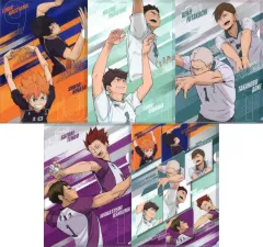 【中古】クリアファイル 全5種セット A4クリアファイル 「ハイキュー!!×セブンイレブン キャンペーン」 対象ガム購入特典