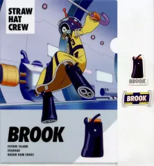 【中古】グッズセット ブルック クリアファイル＆ステッカーセット 「一番くじ ワンピース 未来島エッグヘッド～Burst of Energy～」 K賞