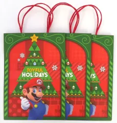 【中古】バッグ マリオのクリスマスギフトバッグ 3枚セット 「スーパーマリオ」 ユニバーサル・スタジオ・ジャパン限定