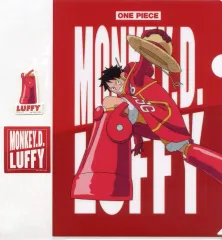 【中古】グッズセット モンキー・D・ルフィ(レッド) クリアファイル＆ステッカーセット 「一番くじ ワンピース 未来島エッグヘッド～Burst of Energy～」 K賞