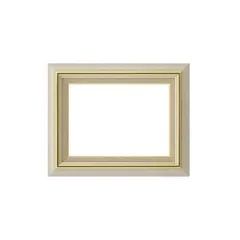 日本製 油絵額縁 フレーム F8号 アイボリー 壁掛けひも アクリル 8116 油額 油絵額 額 額縁