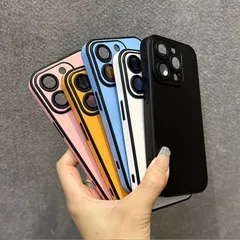 パステルカラー iPhone17ケース シンプル 可愛い アイフォンケース 17 16 15 14 スマフォケース バイカラー カメラレンズ保護 おしゃれ ユニセックス ピンク ブラック ホワイト イエロー iPhone15 iPhone16 ケース