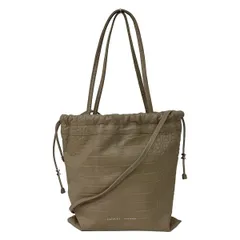 IACUCCI(イアクッチ) ショルダーバッグ - ベージュ 型押し加工/2way レザー