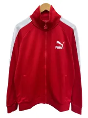 PUMA (プーマ) ICONIC T7 TRACK JACKET トラックジャケット ジャージ 531368-11 L レッド×ホワイト メンズ/045
