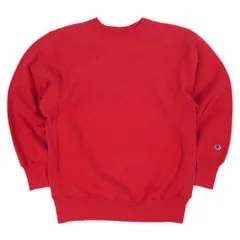 チャンピオン Champion 90s 00s 90-2000年代 リバースウィーブ REVERSE WEAVE スウェット 目無し 無地 ブランク USA ヴィンテージ 古着 メンズ トレーナー レッド 赤 XL【中古】