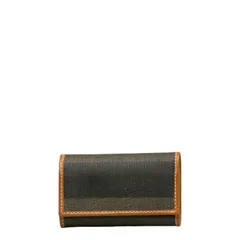 フェンディ ペカン 6連 キーケース キーホルダー 10163 ブラック ブラウン PVC レザー レディース FENDI【228-40540】