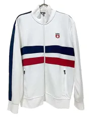 【中古】Polo Ralph Lauren ポロラルフローレン トップス ジップアップ ホワイト  サイズM  メンズ＿S26＿セルモアから出品＿s-0942-r26