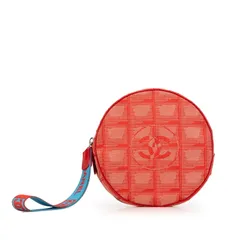 シャネル ニュートラベルライン ココマーク レッド キャンバス レディース CHANEL【228-78286】