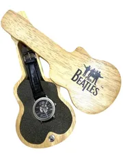 THE BEATLES ビートルズ コレクション クォーツ 木製ギターケース付き 不動 保管品 ●F7-11-36