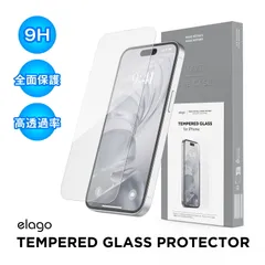 iPhone 17e iPhone 16e フィルム 気泡防止 9H ガラスフィルム iPhone17e iPhone16e アイフォン17e アイフォン16e 対応 elago TEMPERED GLASS PROTECTOR