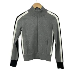 ダブルスタンダードクロージング ブルゾン サイズ36 S レディース美品  - グレー×白×黒 長袖/ニット/ジップアップ/春/秋