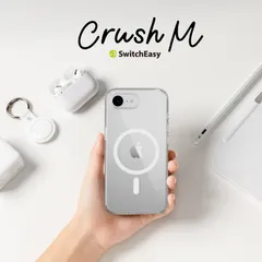 iPhone 17e iPhone 16e ケース クリア マグネット 付 耐衝撃 MIL規格 スマホケース iPhone17e iPhone16e アイフォン17e アイフォン16e 対応 SwitchEasy Crush M