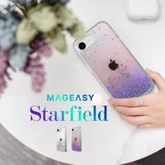 iPhone 17e iPhone 16e ケース クリア キラキラ かわいい 耐衝撃 スマホケース iPhone17e iPhone16e アイフォン17e アイフォン16e 対応 SwitchEasy StarField