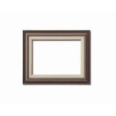 〔 油額 〕 油絵額 キャンバス額 木製油絵額 茶色油絵額 F8号 455×380mm ブラウン 額 額縁 フレーム