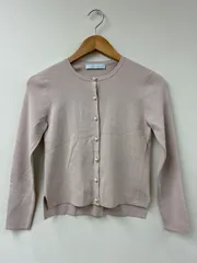 アベニールエトワール　パールボタンカーディガン　ピンクベージュ　32