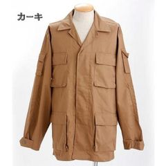 アメリカ軍 BDUジャケット 迷彩ジャケット Sサイズ カーキ レプリカ 米軍 ミリタリーウェア ミリタリージャケット