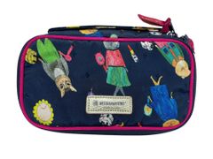 ARTISAN&ARTIST (アルティザンアンドアーティスト) ×Mannine ハンディメイクドレッサーミニ キャッツ ポーチ 日本製 ネイビー レディース/045