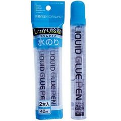 しっかり接着 水のりスリムタイプ42ml 2本入 32-712 〔12個セット〕