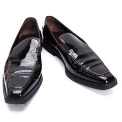 TOD'S トッズ コインローファー エナメル イタリア製 34 ブラック