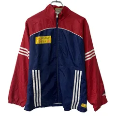 90s FIFA レディース ジャケット レッド ネイビー M フィファ WORLD CUP トレーニングジャケット 97年製 アウター 春秋物 a803-5066