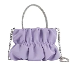 [Liebendo] ハンドバッグ レディース 2WAY ショルダーバッグ パーティーバッグ 小さめ 軽量 パーティー デート 結婚式 二次会 フォーマル 可愛い ドレスバッグ カバン オケージョン 入学式 卒業式 (ラベンダー) [ラベンダー]