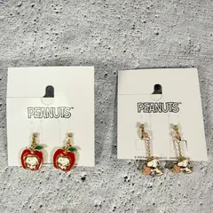 PEANUTS スヌーピー イヤリング 2点セット 新品