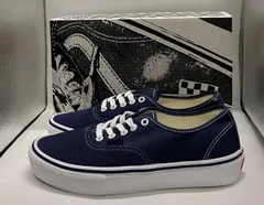 VANS ヴァンズ スニーカー VN000EEREMT Skate Authentic Deep Twilght 箱あり 紐靴 ロゴ カジュアル 26cm 濃紺 ベトナム製