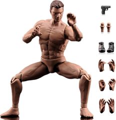 1/12スケールアクションフィギュア 6インチ男性の体型モデル 筋肉男性ボディモデル 筋肉柔軟 ミニチュアアクションフィギュアボディドールコレクション
