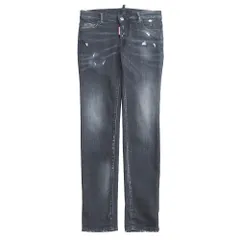 2022年製■DSQUARED2 ディースクエアード デニムパンツ サイズ34 ダメージ加工 クラッシュデニム ストレッチ スキニー イタリア製 ブランド古着【中古】20260303/RA8091