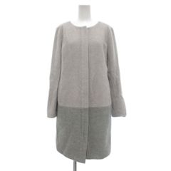 クードシャンス CdeC COUP DE CHANCE コート アンゴラ 38 グレー ノーカラー 長袖 無地 /SX ■GY66