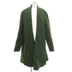 リゲル RIGEL ガウンコート ロング カシミヤ メルトン 緑 グリーン /JS ■GY66