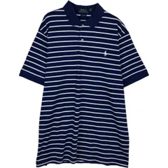古着 ラルフローレン Ralph Lauren POLO RALPH LAUREN CLASSIC FIT 半袖 ボーダー ポロシャツ メンズL相当/eaa616591