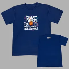 新品 バスケ Tシャツ ネイビー ドライ 半袖 バスケットボール メンズ レディース キッズ ジュニア ミニバス 速乾 サイズ 110 120 130 140 150 SS S M L LL 紺 greatthings
