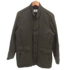 ハッシュパピー Hush Puppies 美品 ジャケット M カーキ色 無地 スタンドカラー 長袖 ECF001 /SJ ■ECF001