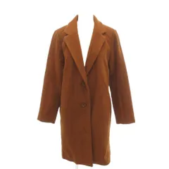 ショコラフィネローブ chocol raffine robe 美品 チェスターコート ジャケット ウール M 茶 ブラウン ミドル丈 長袖 無地 60174130004 /HW ■ECF001のサムネイル