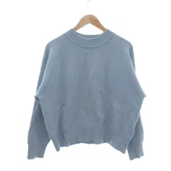 ビーミングバイビームス B:MING LIFE STORE by BEAMS ニット セーター 長袖 アンゴラ混 ワイド 水色 ライトブルー /NU ■ECF001